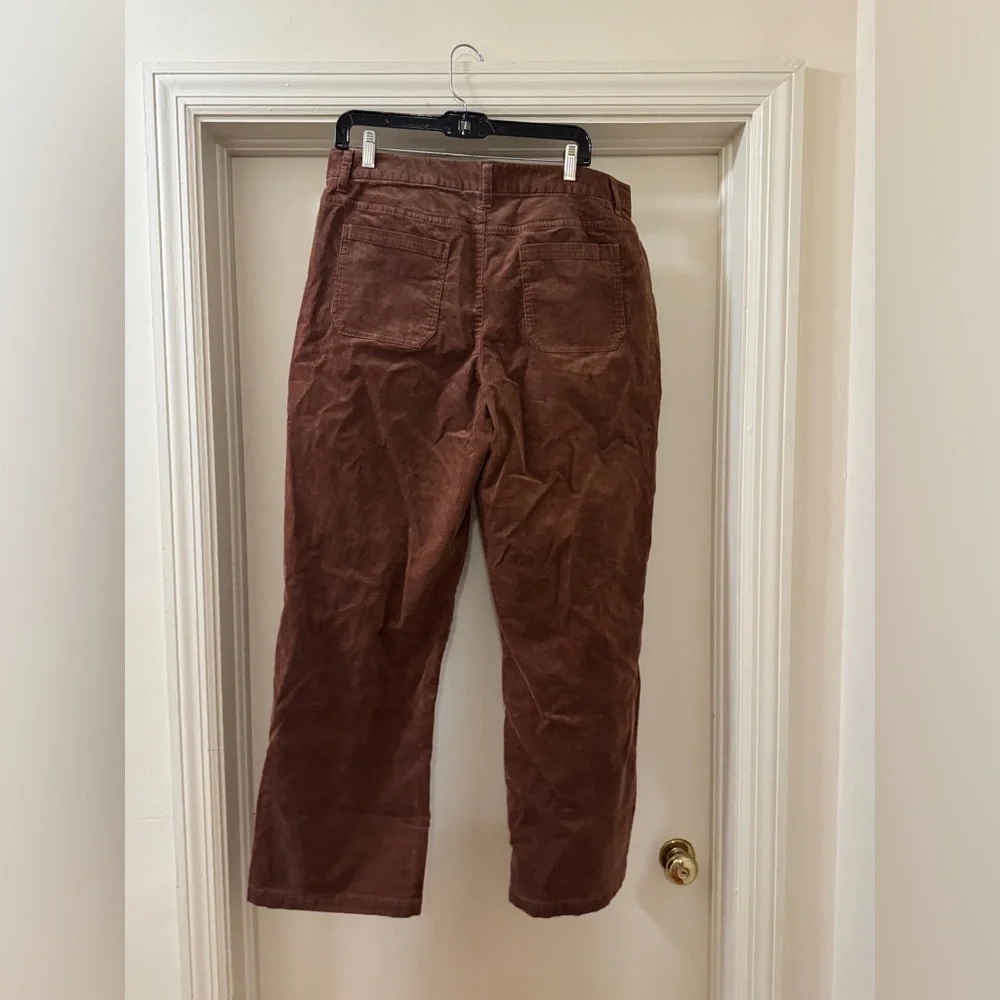 Women's Brown Corduroy Pants - Picture 6 of 9